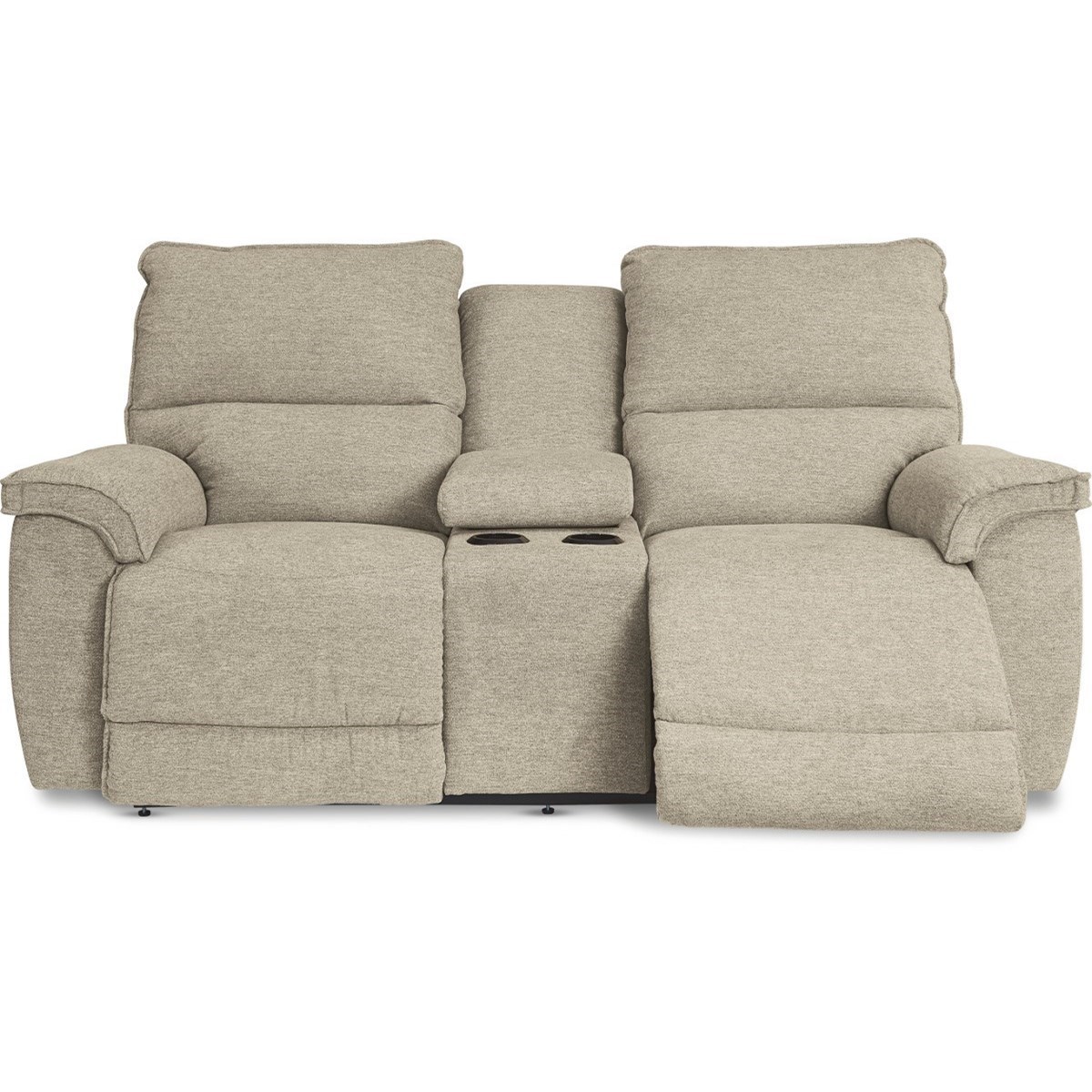 La Z Boy Norris 49P771 Casual Power Reclining Loveseat with Cupholder Storage Console and USB Charging Ports Home Furnishings Direct Reclining Loveseats